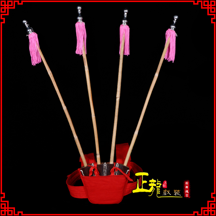 襄垣戏装戏曲用品靠旗男女大靠 靠板 正宗牛皮旗杆旗架